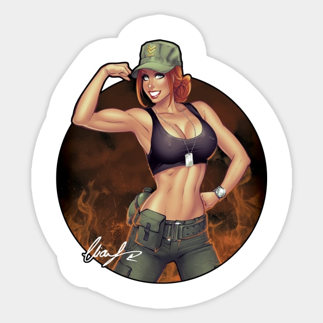 Army Girl Sticker by Eliaschatzoudis